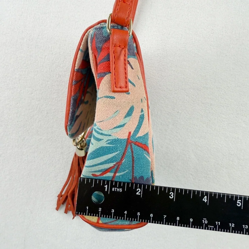 MARGARITAVILLE Crossbody Bag Tropical Fringe Purse Womens Beach Style - Picture 8 of 9